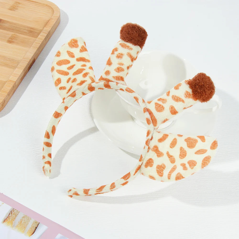 Plush Animal Ears Headband – Cosplay & Party Accessory