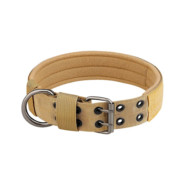 Nylon Tactical Dog Collar – Quick Release Adjustable Fit
