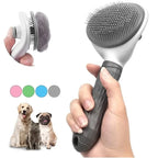 Stainless Steel Dog Brush – Pet Hair Remover & Grooming Comb