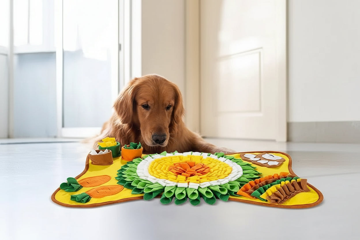 Interactive Dog Snuffle Mat – Foraging Training & Slow Feeding Toy