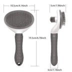 Stainless Steel Dog Brush – Pet Hair Remover & Grooming Comb