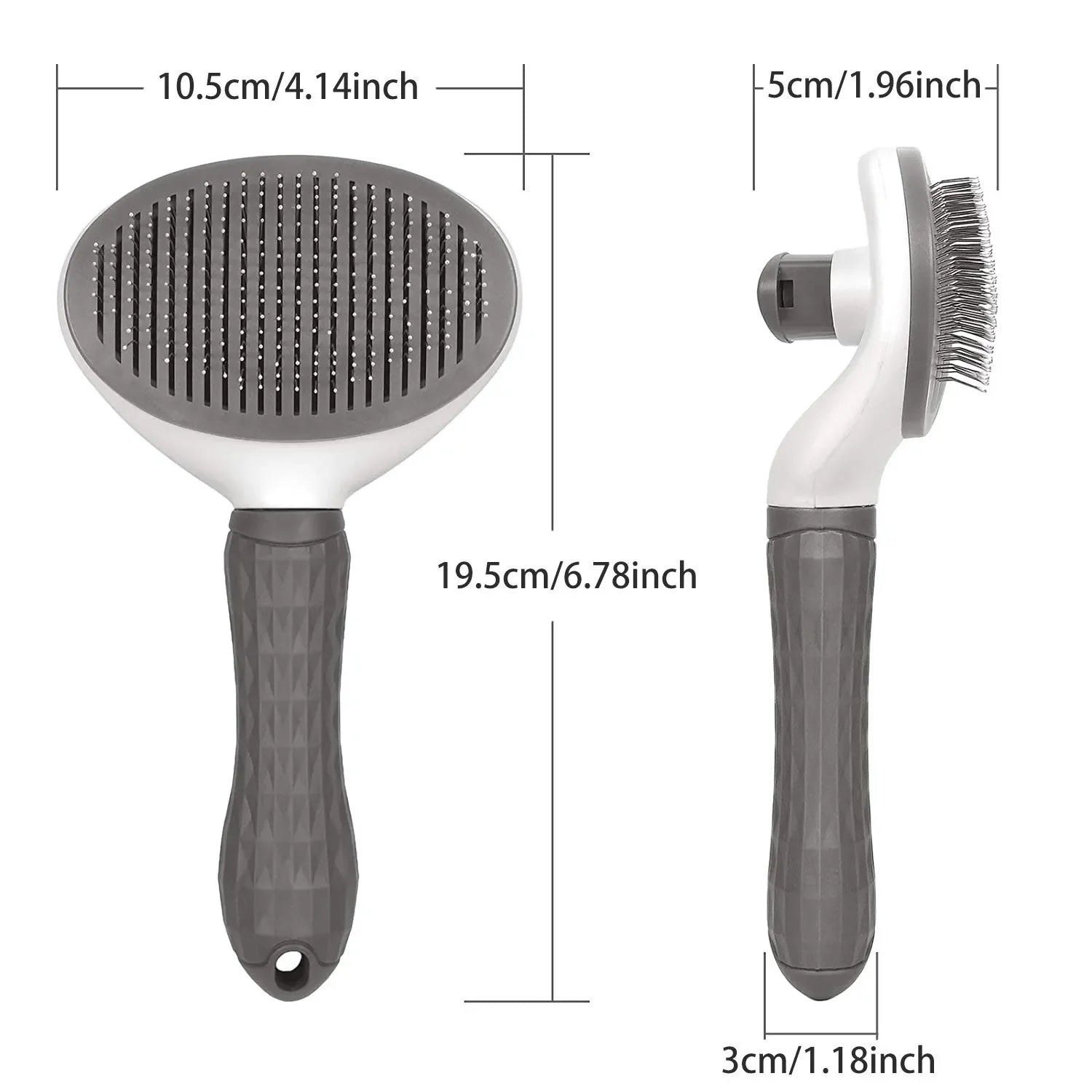 Stainless Steel Dog Brush – Pet Hair Remover & Grooming Comb