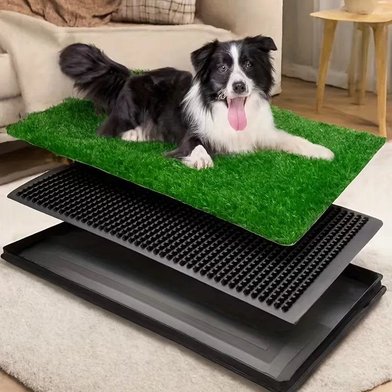 Dog Grass Potty Tray – Washable Training Toilet