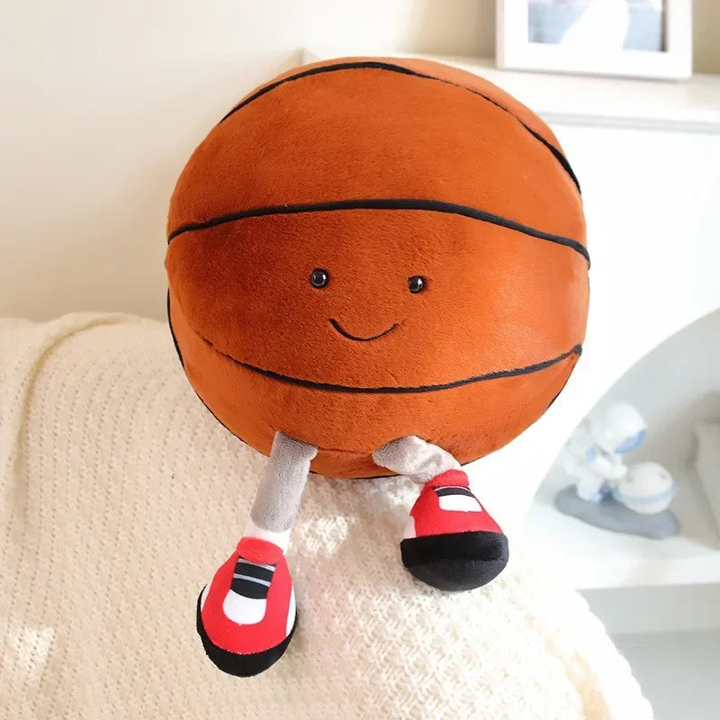Football & Basketball Plush Dog Toy