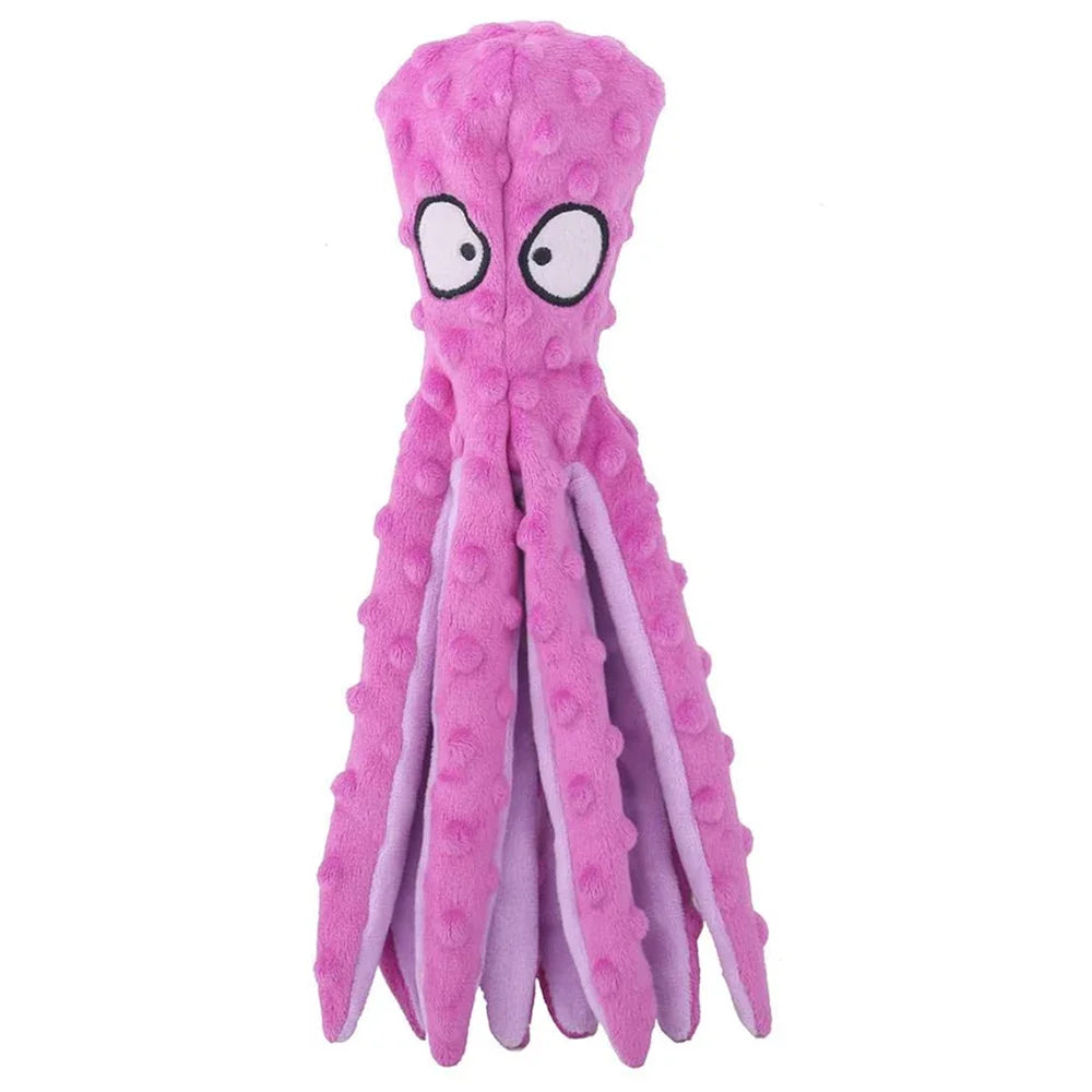 Octopus Non-Stuffed Plush Toy – Teething for Small & Medium Dogs