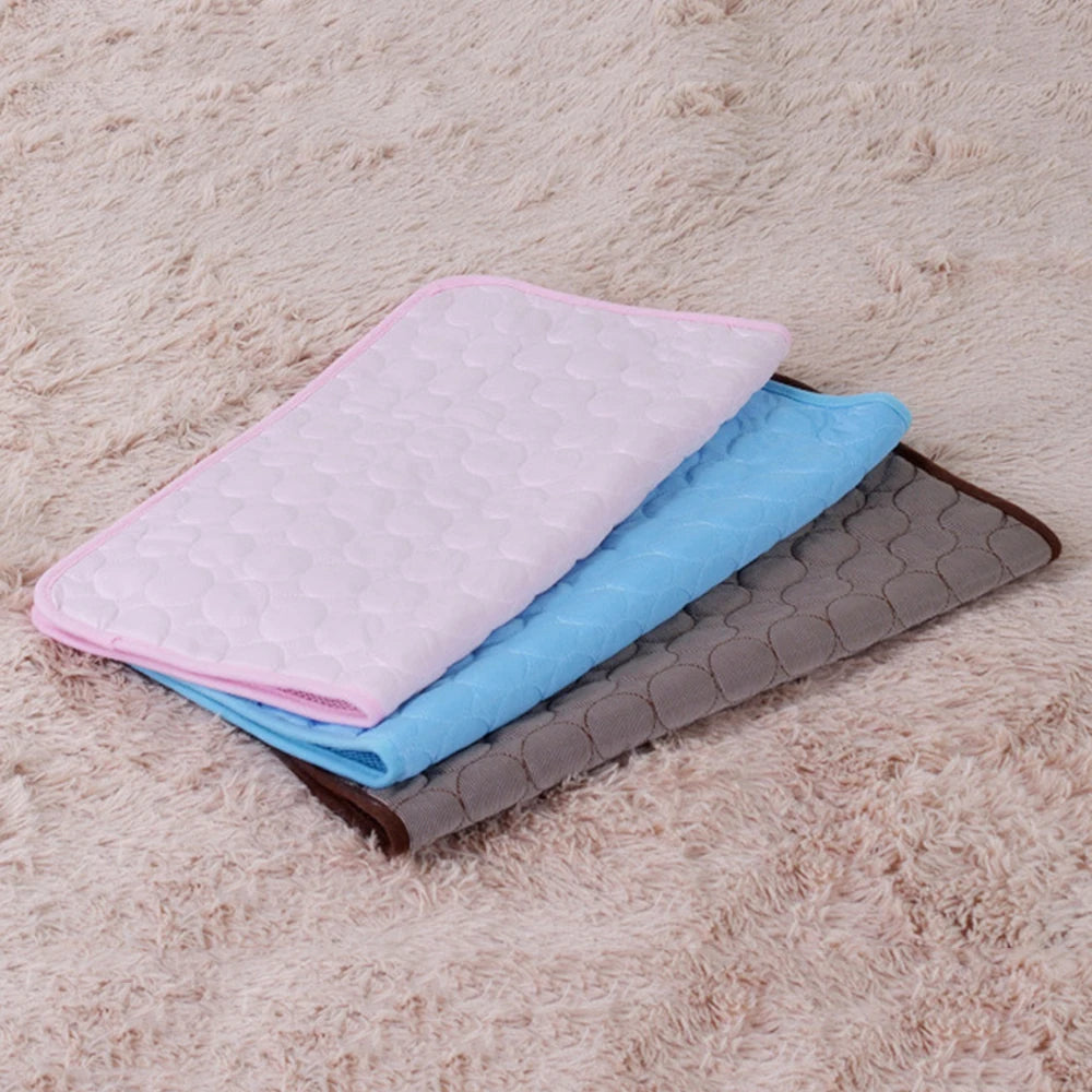 Pet Cooling Mat for Dogs – Ice Silk Moisture-Proof Summer Sleep Pad