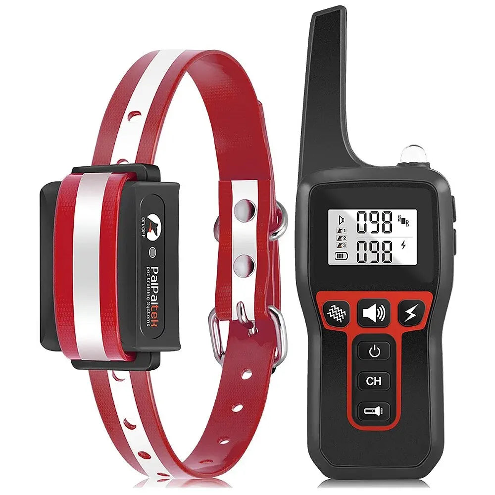 Waterproof Dog Training Collar – 1000M Remote Beep Vibration Shock