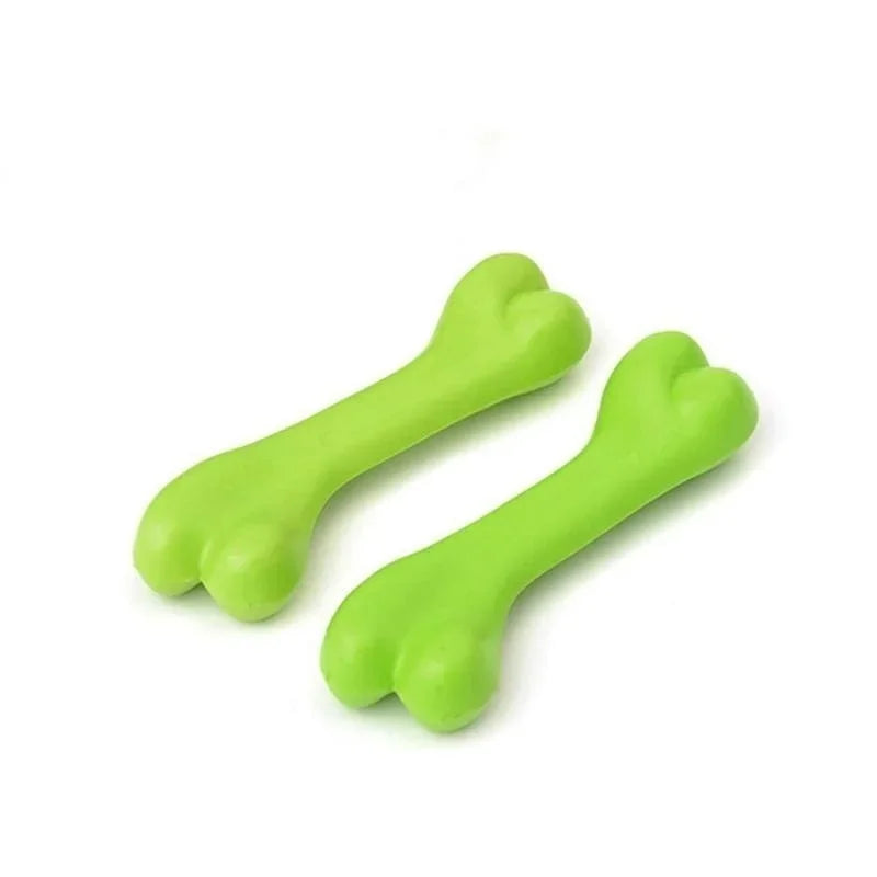 Rubber Dental Bone Toy for Small Dogs – Training, Fetch, and Teething Relief