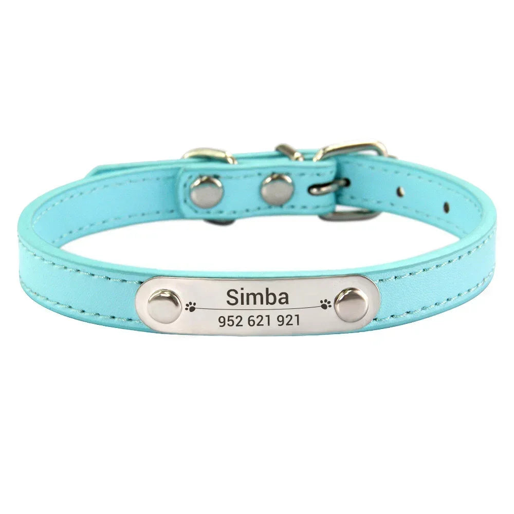 zPetsDatingCN Personalized Dog Collar with Carved Name ID – Pink, All Sizes, Anti-Lost