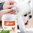 130 Pcs Dog Eye and Ear Wipes for Gentle Tear Stain and Ear Cleaning