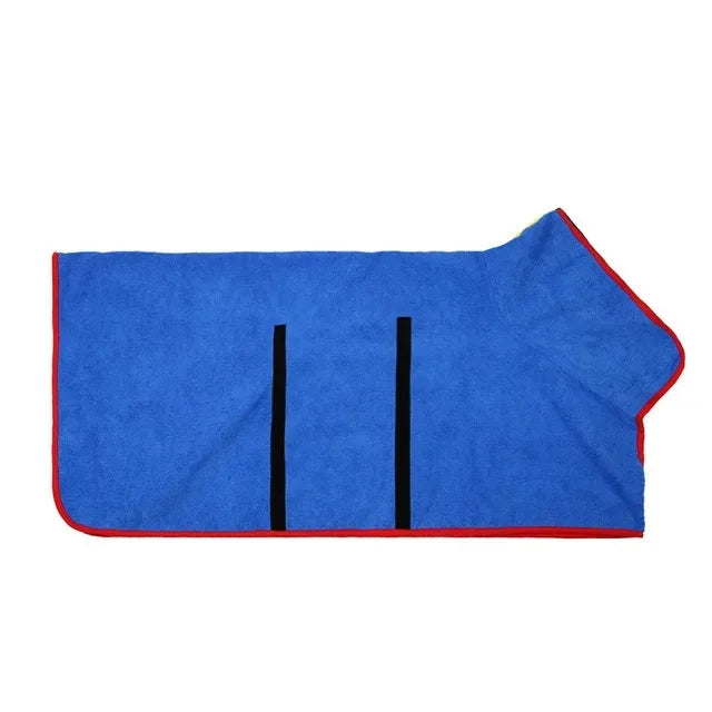 Quick Dry Dog Bathrobe – Absorbent Towel Coat XS-XL