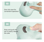 USB Rechargeable Dog Steam Massage Comb Soft Teeth Grooming Brush