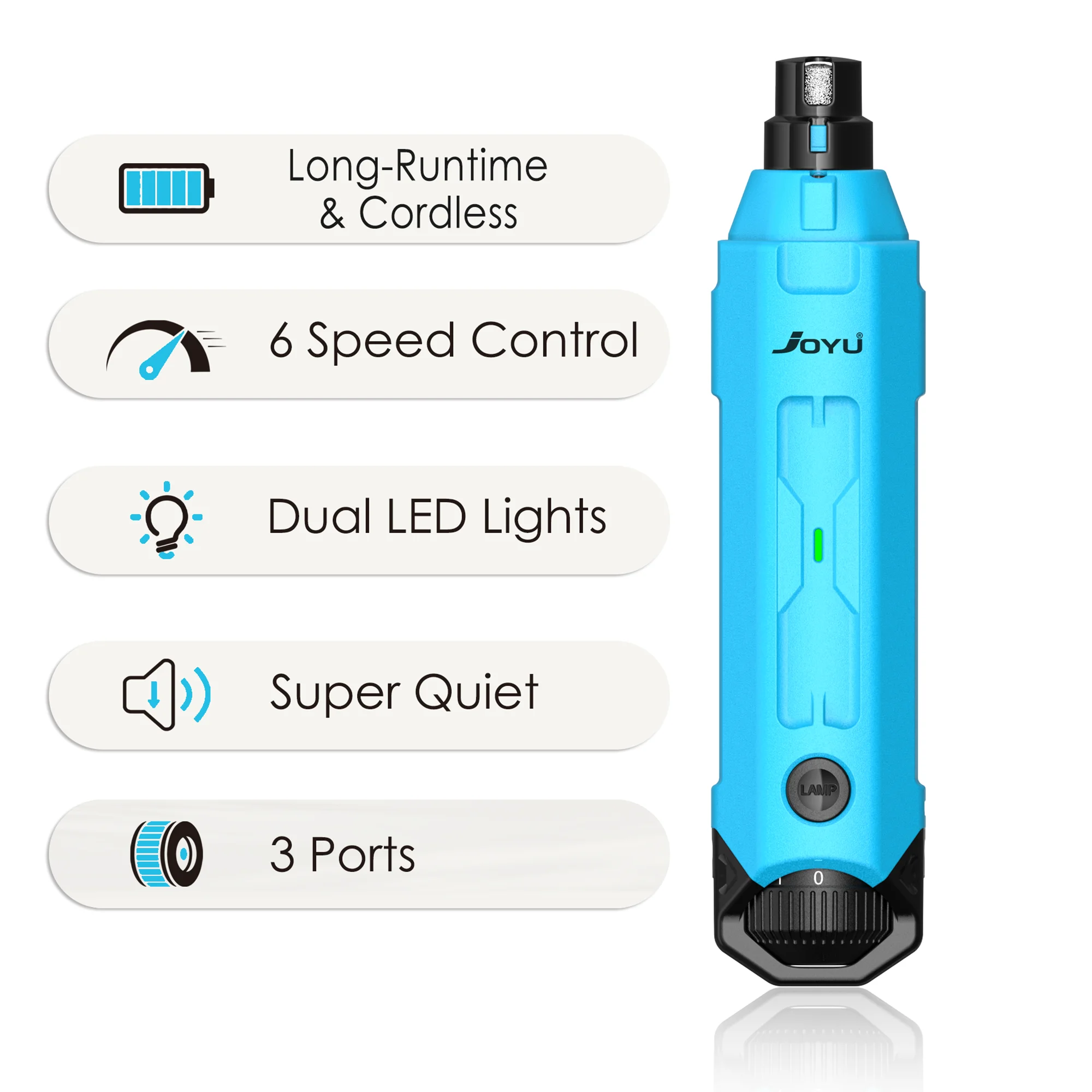 Dog Nail Grinder – Quiet Electric Trimmer