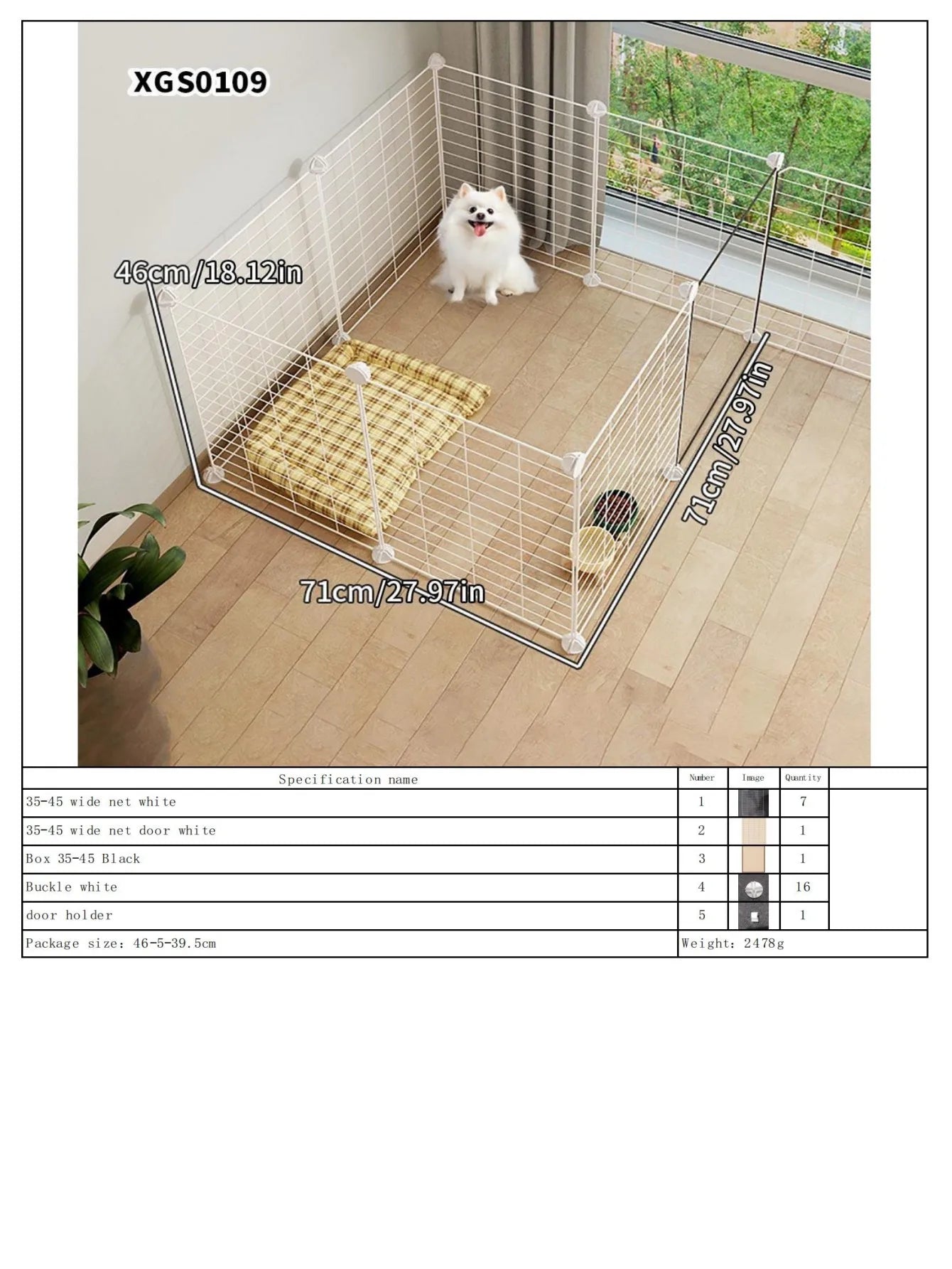 Indoor Dog Fence – Small Pet Playpen