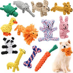 Cartoon Animal Rope Toy – Teeth Cleaning for Dogs