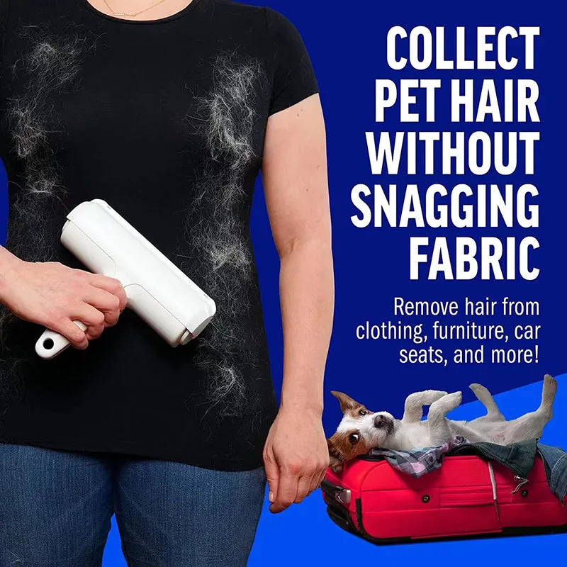 Pet Hair Remover Roller – Self-Cleaning One-Hand Lint & Fur Remover for Dogs