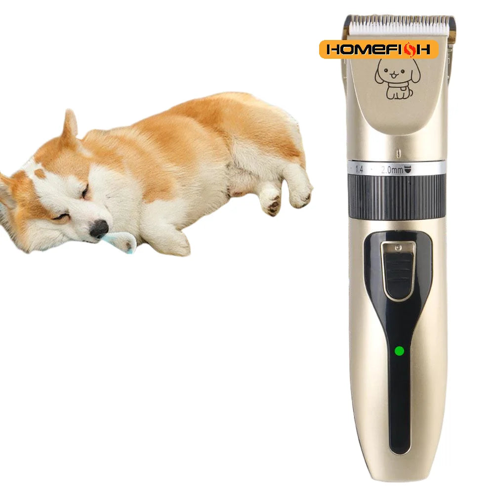 Pet Hair Clipper Set with Ceramic Blades for Dogs and Puppies