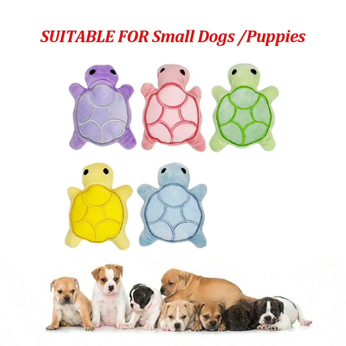 Mini Turtle Plush Chew Toy – Teething Relief for Puppies