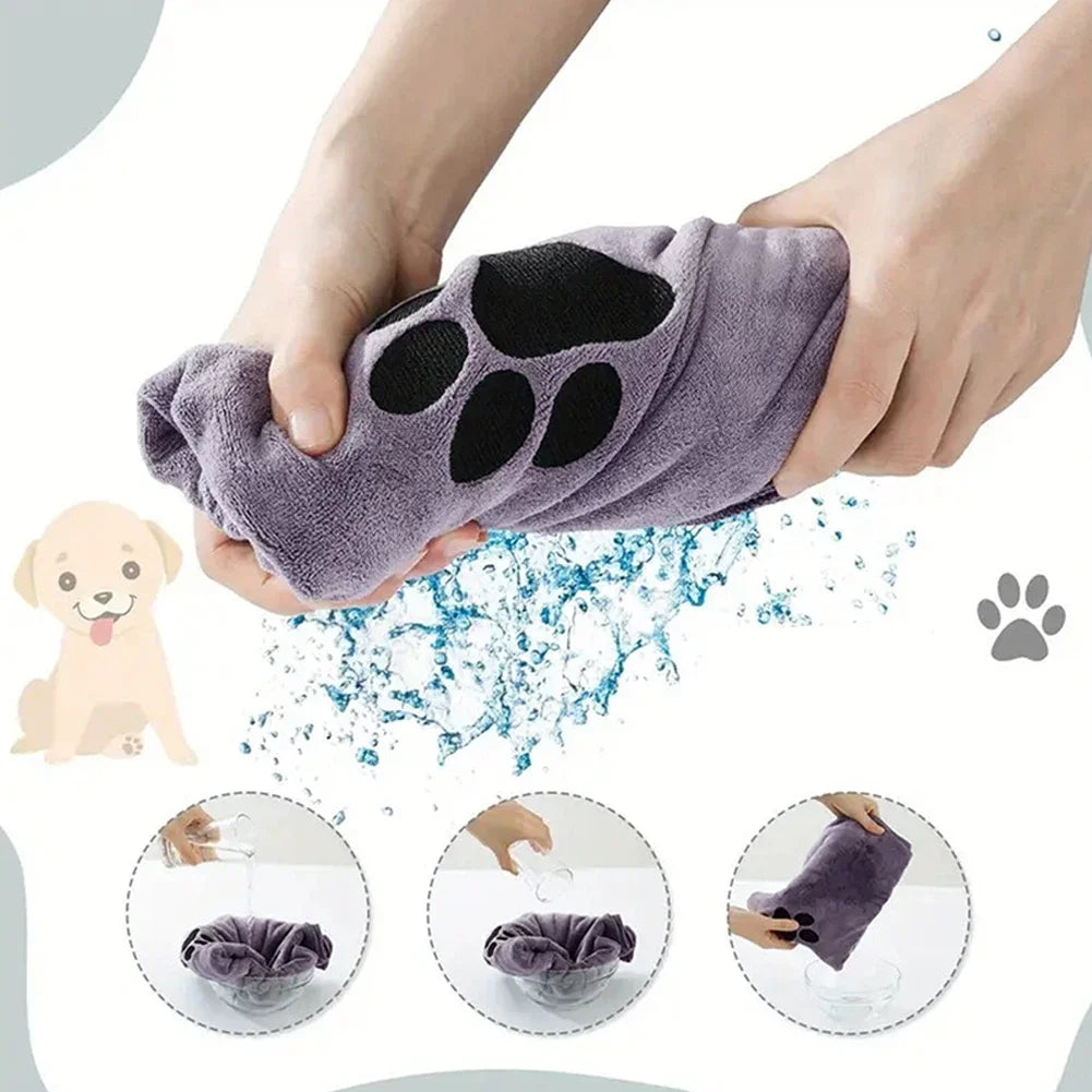 Microfiber Pet Bath Towel for Dogs – Super Soft and Highly Absorbent