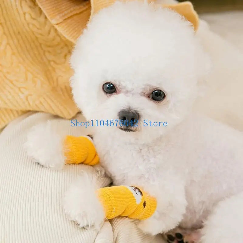 Winter Dog Knee Socks – Cotton Knit Leg Warmers for Small to Large Dogs