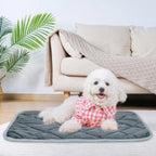Self-Heating Dog Crate Pad – Washable Anti-Slip Thermal Kennel Mat for Small & Medium Dogs