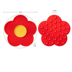 Interactive Sunflower Dog Lick Mat – Silicone Anxiety Relief Pad