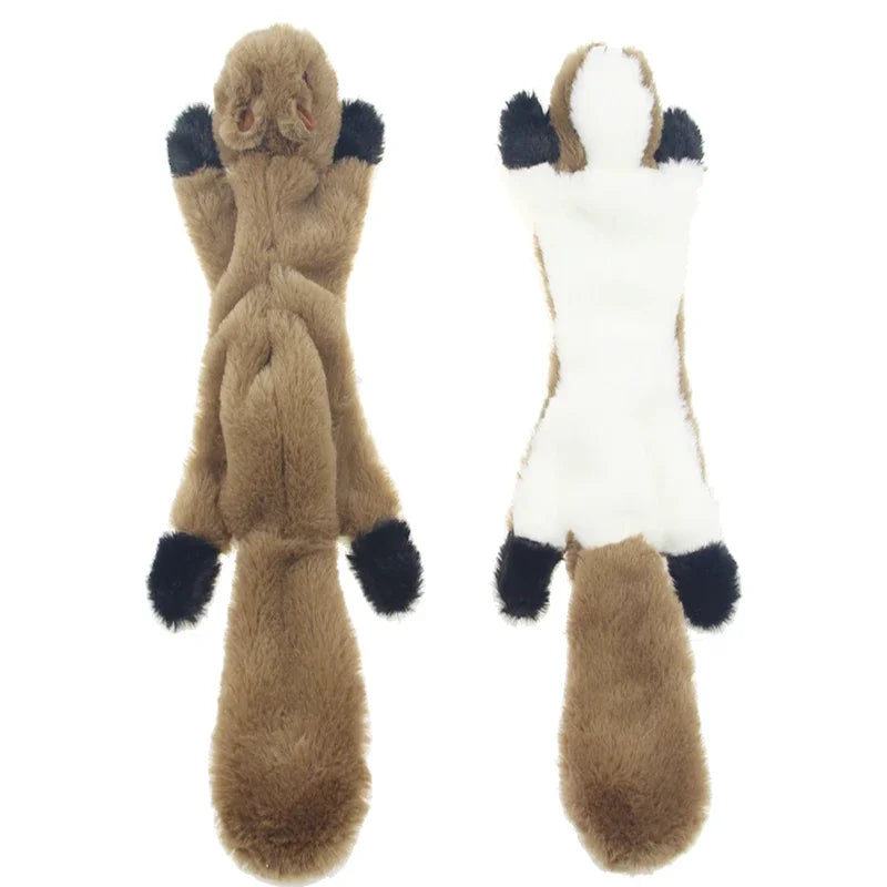 45cm No Stuffing Dog Toy – Squeakers & Crinkle for Interactive Play
