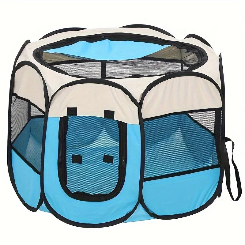 Foldable Dog Playpen – Portable Octagon Pen