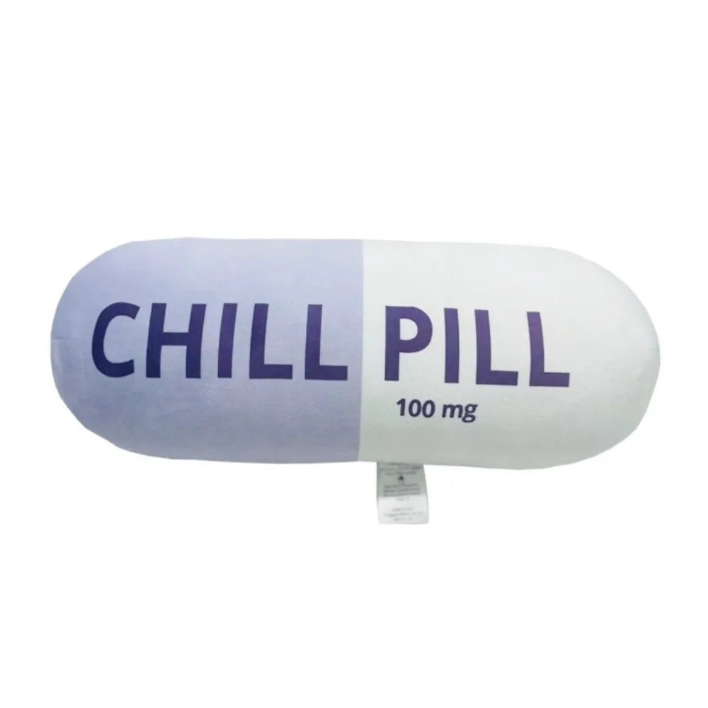 Pill-Shaped Plush Puppy Toy — Soft Bite-Resistant Interactive for Training & Teething Relief