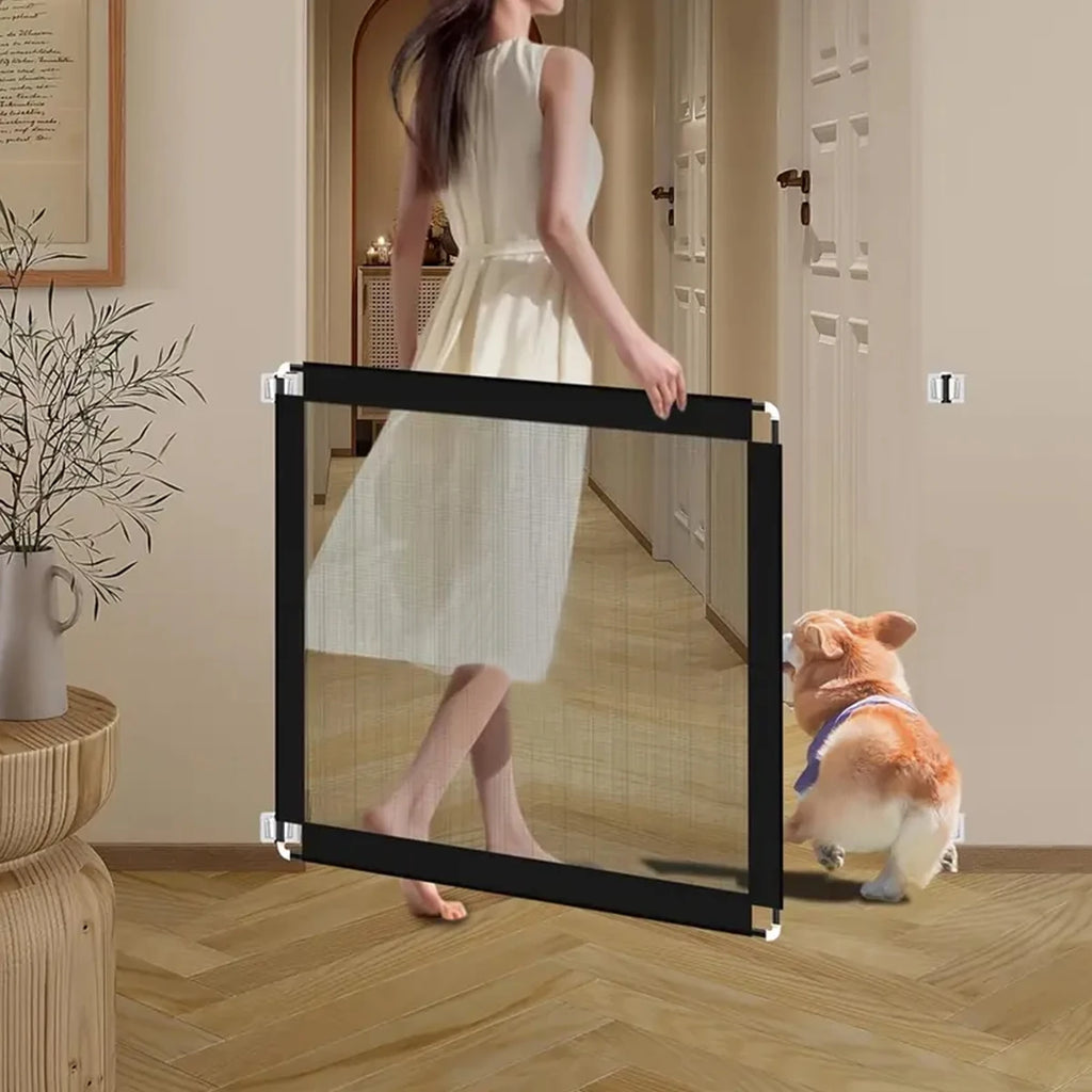 Dog Mesh Barrier Gate – Foldable Safety Fence