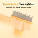 Dog Hair Knot Comb – Self Cleaning Floating Hair Removal Grooming Brush for Dogs