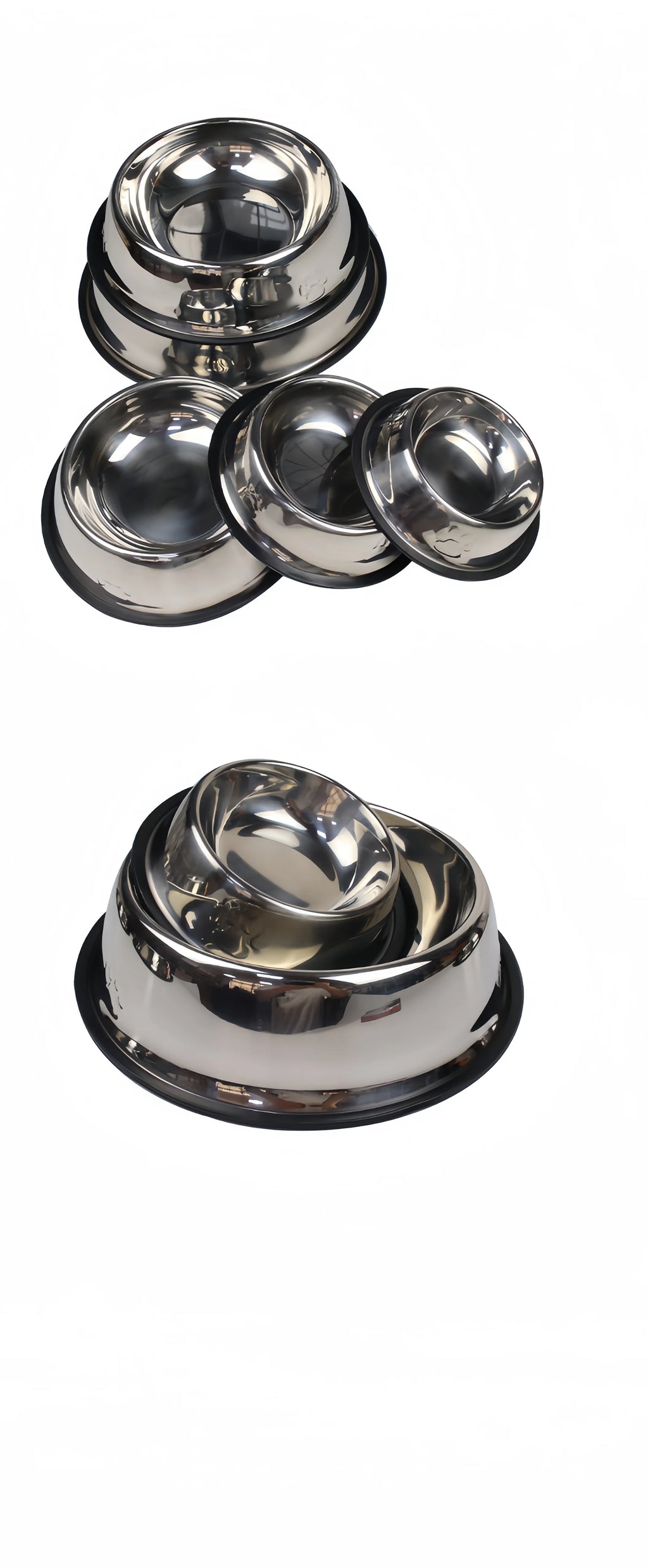 Classic Stainless Steel Dog Bowl – Durable & Rust-Resistant Feeder