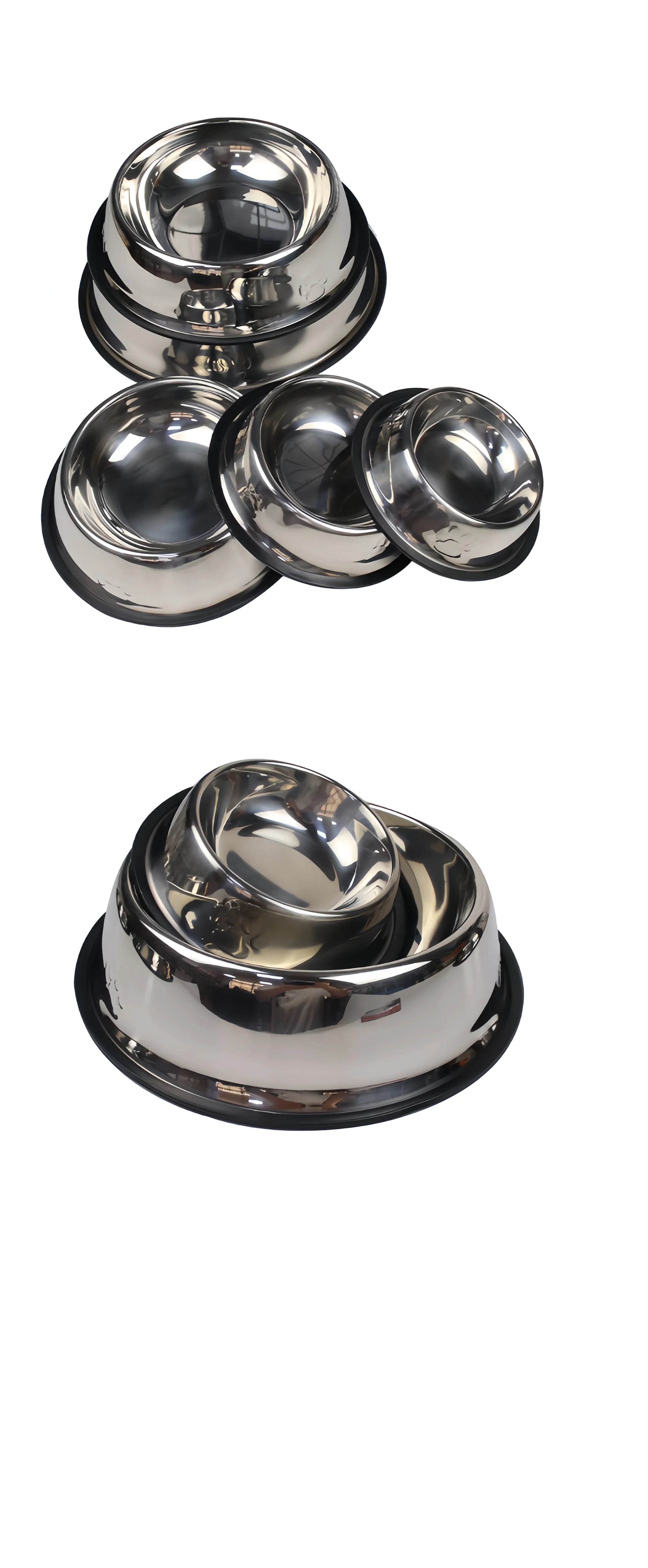 Classic Stainless Steel Dog Bowl – Durable & Rust-Resistant Feeder
