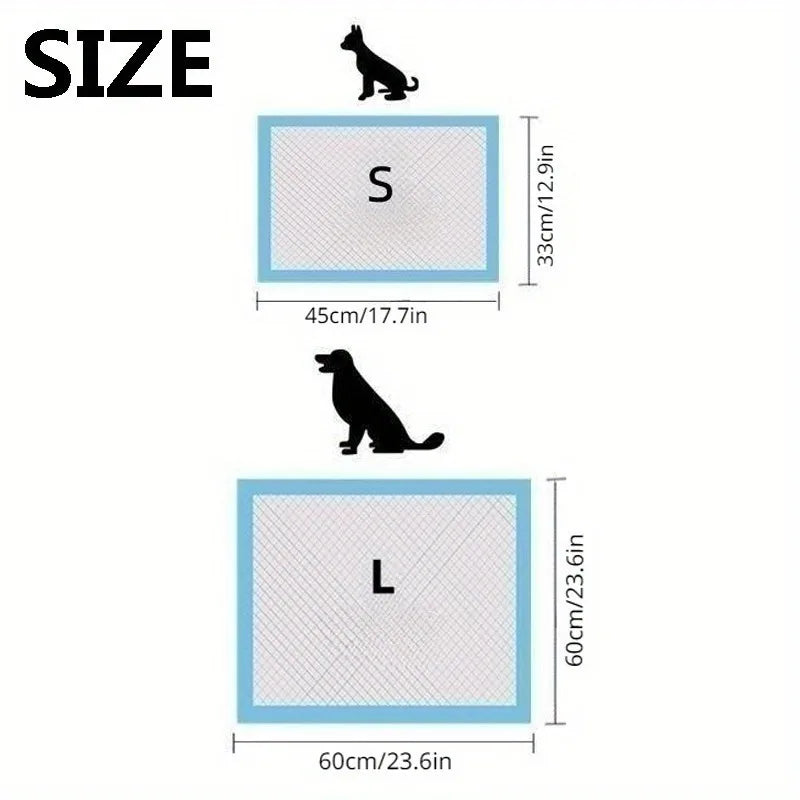 Disposable Dog Diaper Pads – Super Absorbent Quick-Dry Puppy Training Pads (5/10/20PCS)