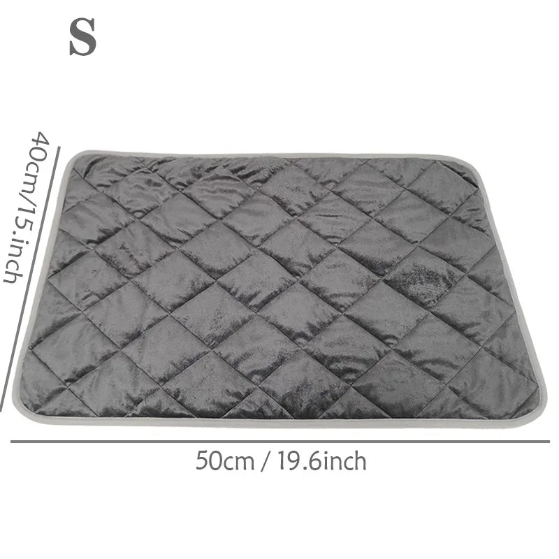 Self-Heating Dog Crate Pad – Washable Anti-Slip Thermal Kennel Mat for Small & Medium Dogs