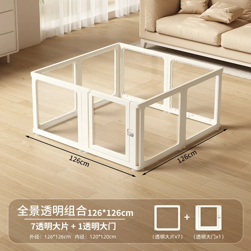 Acrylic Dog Playpen – Transparent Safety Fence
