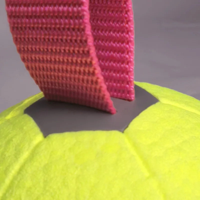 Dog Soccer Ball with Rope – Durable Fetch & Tug Toy