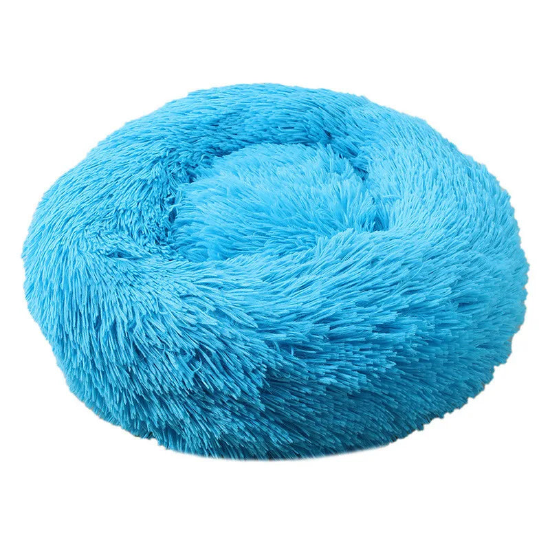 Pet Dog Bed Donut Cuddler – Ultra Soft Washable Round Dog Kennel, Winter Warm Sofa