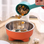 Stainless Steel Anti-Slip Dog Bowl – Detachable Easy-Clean Feeder