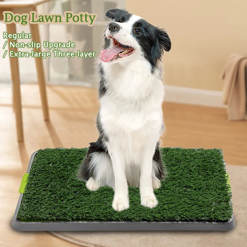 Artificial Grass Dog Potty – Washable Indoor Training Toilet Tray