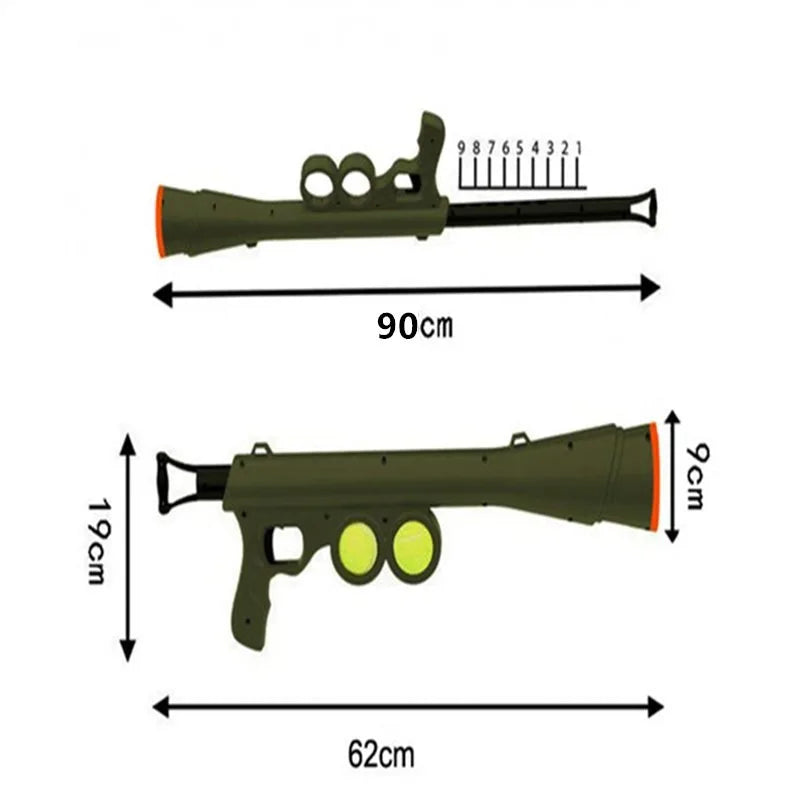 Interactive Dog Ball Launcher Toy – Outdoor Tennis Ball Thrower