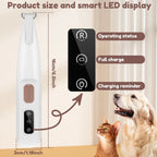 New Dog Paw Trimmer with LED Light – Waterproof, Low-Noise Grooming Tool