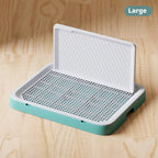 Large Dog Potty Tray with Wall – Anti-Splash Toilet