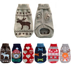 Warm Knitted Dog Sweater Coat – Colorful Winter Pullover