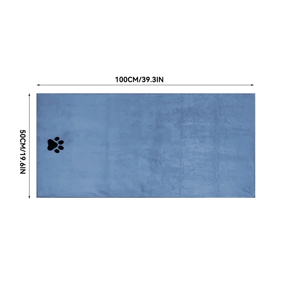 Microfiber Pet Bath Towel for Dogs – Super Soft and Highly Absorbent