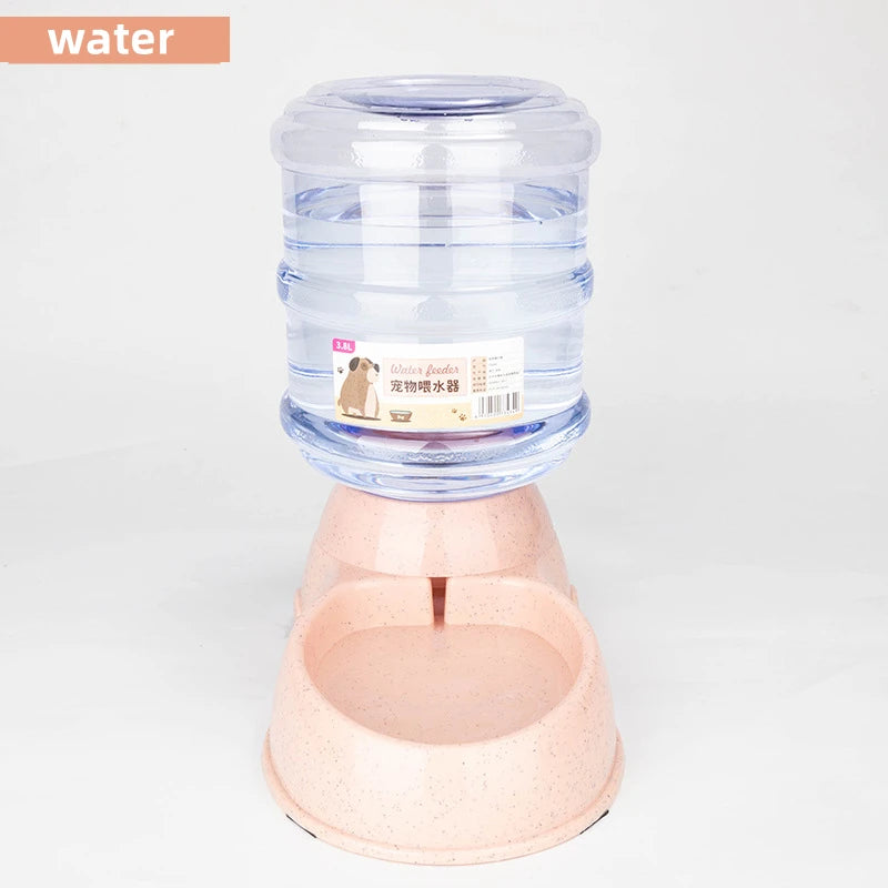 2-in-1 Automatic Dog Water Dispenser & Food Bowl Station