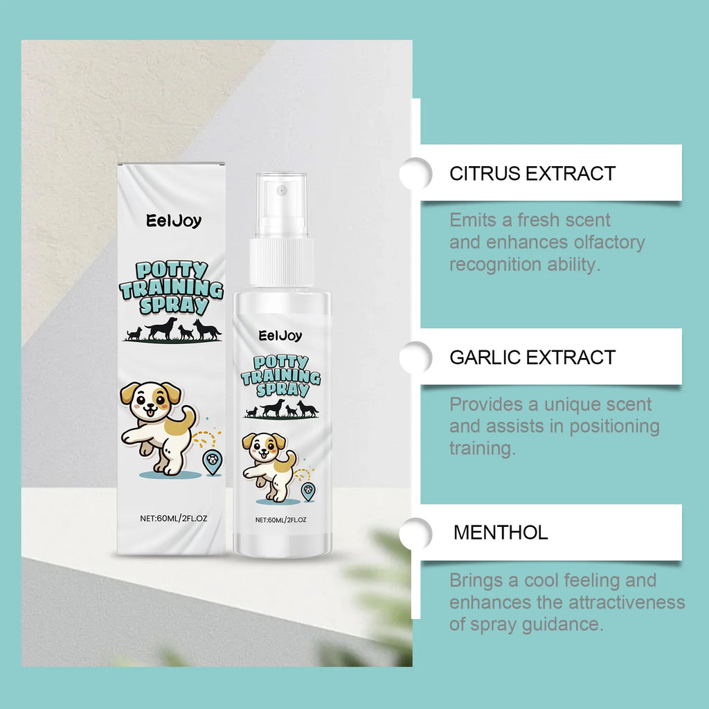 Dog Potty Training Spray & Attractant – Natural Puppy Housebreaking Aid