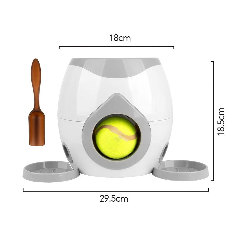 Dog Tennis Ball Treat Dispenser – Interactive Food Reward Toy
