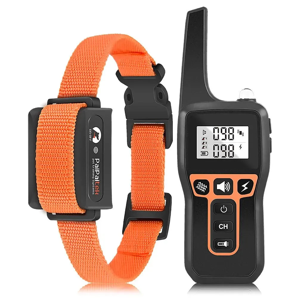 Waterproof Dog Training Collar – 1000M Remote Beep Vibration Shock