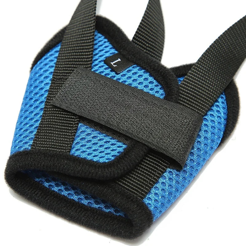 Breathable Adjustable Dog Muzzle – Lightweight Mesh Mouth Cover